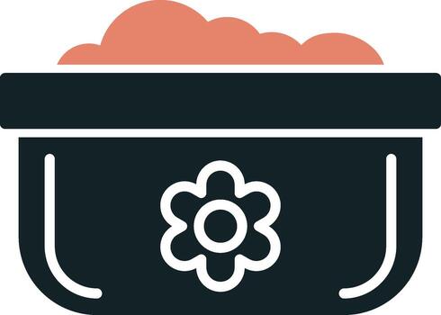 lavar platos maceta vecto icono vector