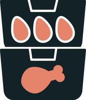 Food Containers Vecto Icon vector