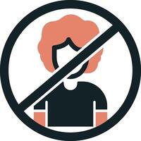 Person Not Allowed Vecto Icon vector