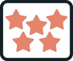 Five Star Vecto Icon vector