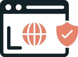 Secure  Browser Vecto Icon vector
