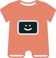 Baby Boy Outfit Vecto Icon vector