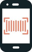 Phone Scanning Vecto Icon vector