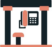 Telephone Box Vecto Icon vector