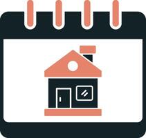 Home Calendar Vecto Icon vector