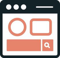 Search Page Vecto Icon vector