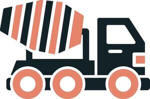 Mixer Truck Vecto Icon vector