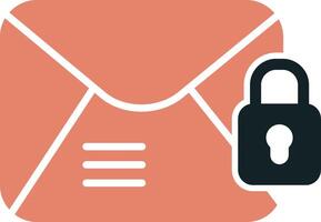 Email Encrypted Vecto Icon vector