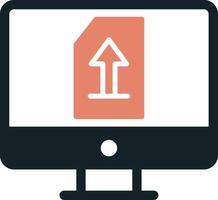 Upload File Vecto Icon vector