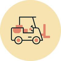 Forklift Vecto Icon vector