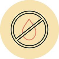 No Water Vecto Icon vector