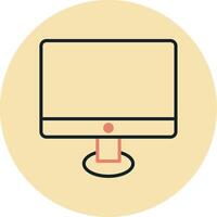 Moniter Screen Vecto Icon vector