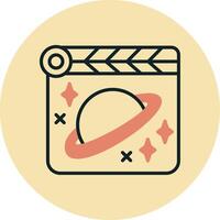 Space Film Vecto Icon vector