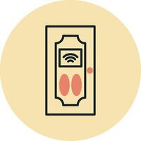 Smart Door Vecto Icon vector