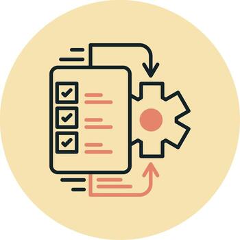 flujo de trabajo vecto icono vector