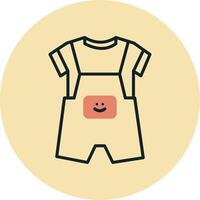 Dungarees Vecto Icon vector