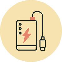 Power Bank Vecto Icon vector