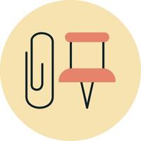 Paper Clip Vecto Icon vector