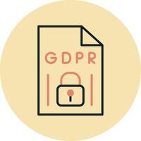 GDPR Vecto Icon vector