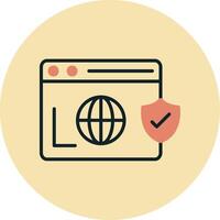 Secure  Browser Vecto Icon vector