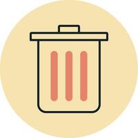Dustbin Vecto Icon vector