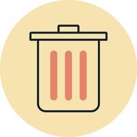 Dustbin Vecto Icon vector