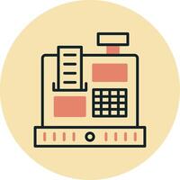 Cashier Machine Vecto Icon vector