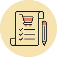 Shopping List Vecto Icon vector