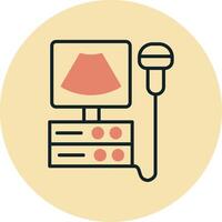 Ultrasound Machine Vecto Icon vector