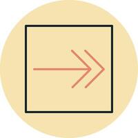 Right Arrow Vecto Icon vector