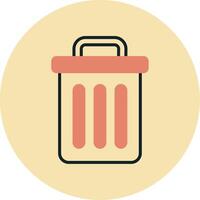 Trash Bin Vecto Icon vector