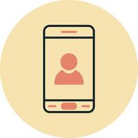 Mobile User Vecto Icon vector
