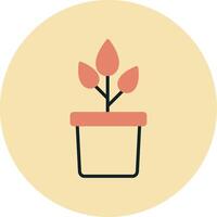 Plant Pot Vecto Icon vector