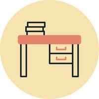 Work Desk Vecto Icon vector