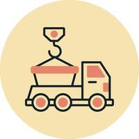 Skip Truck Vecto Icon vector