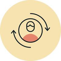 Returning Visitor Vecto Icon vector