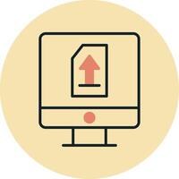Upload File Vecto Icon vector