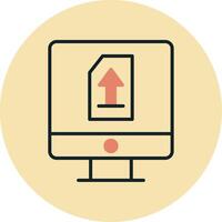 Upload File Vecto Icon vector