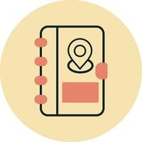 Address Book Vecto Icon vector