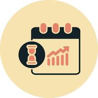 Work Dead Line Vecto Icon vector