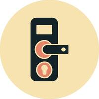 Door Lock Vecto Icon vector