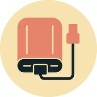 External Hard Drive Vecto Icon vector