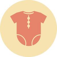 Baby Outfit Vecto Icon vector