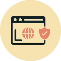 Secure  Browser Vecto Icon vector