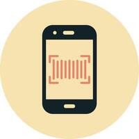 Phone Scanning Vecto Icon vector