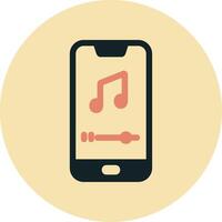 Mobile Music Player Vecto Icon vector