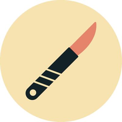 Surgical Knife Vecto Icon