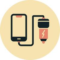 Car phone charging Vecto Icon vector