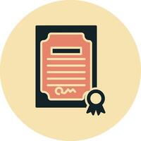 Certificate Vecto Icon vector