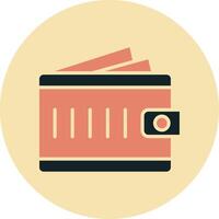 Cash Wallet Vecto Icon vector